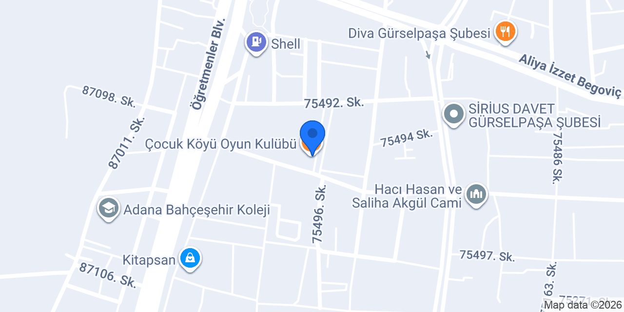 Çocuk Köyü Gürselpaşa konumu