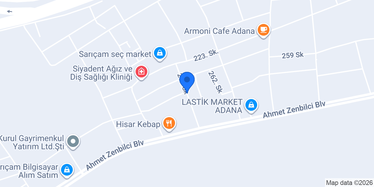 AYALA OTOMOTİV konumu