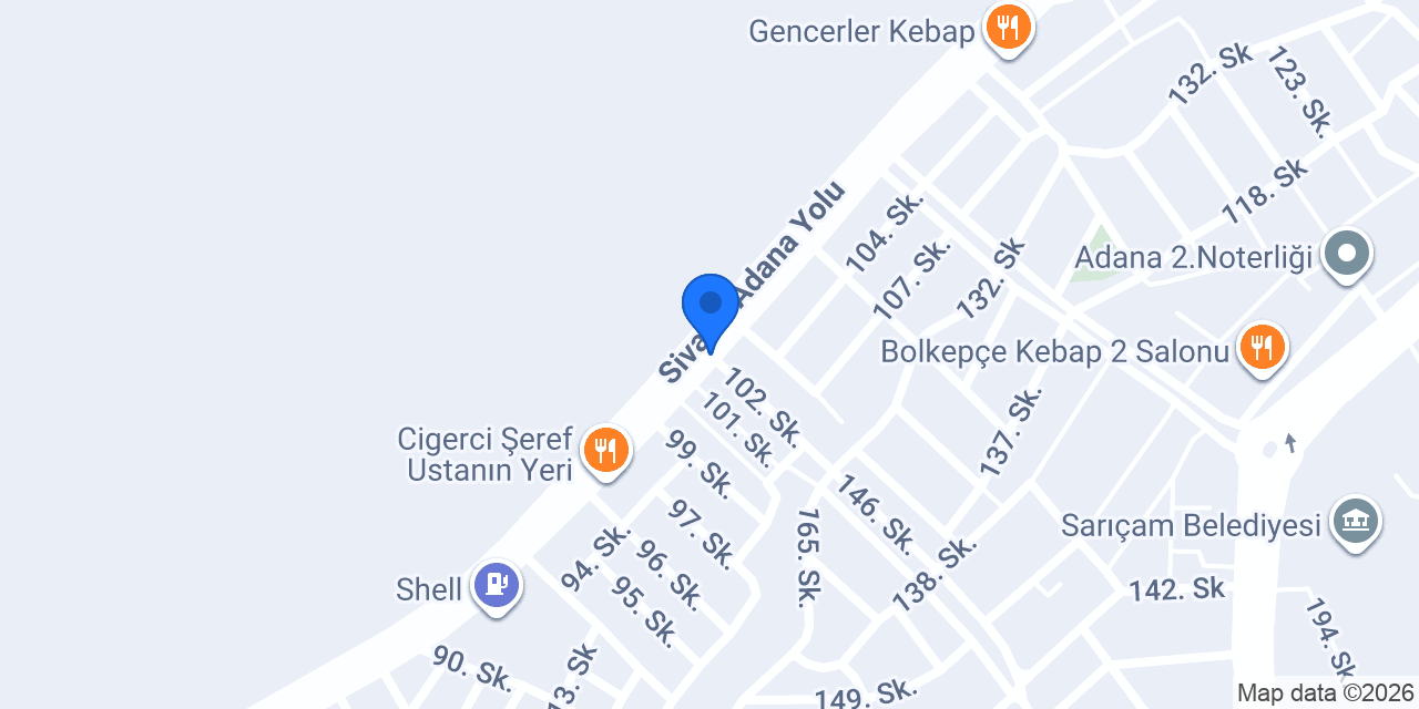SARIÇAM MERKEZ ANAHTAR konumu