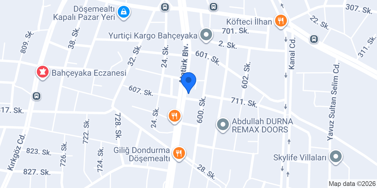 Acar Ambalaj konumu