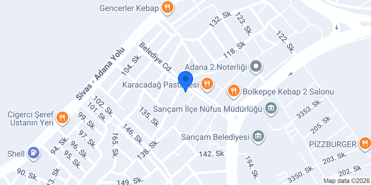Sarıçam İstihdam Merkezi konumu