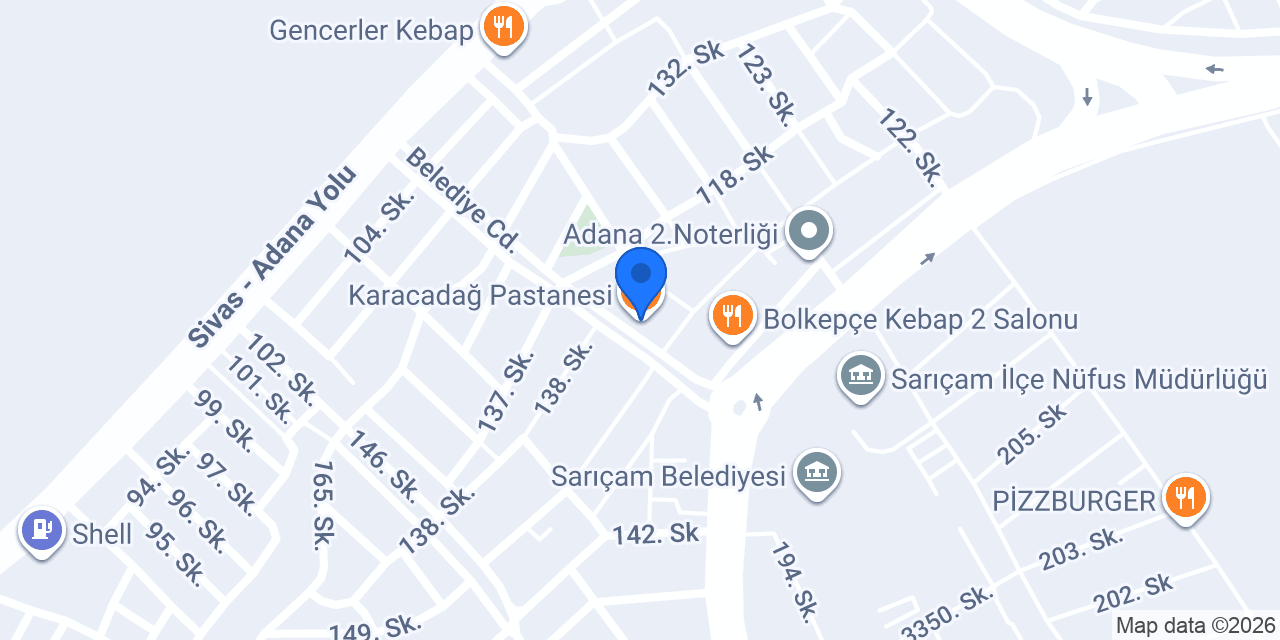 Karacadağ Pastanesi konumu