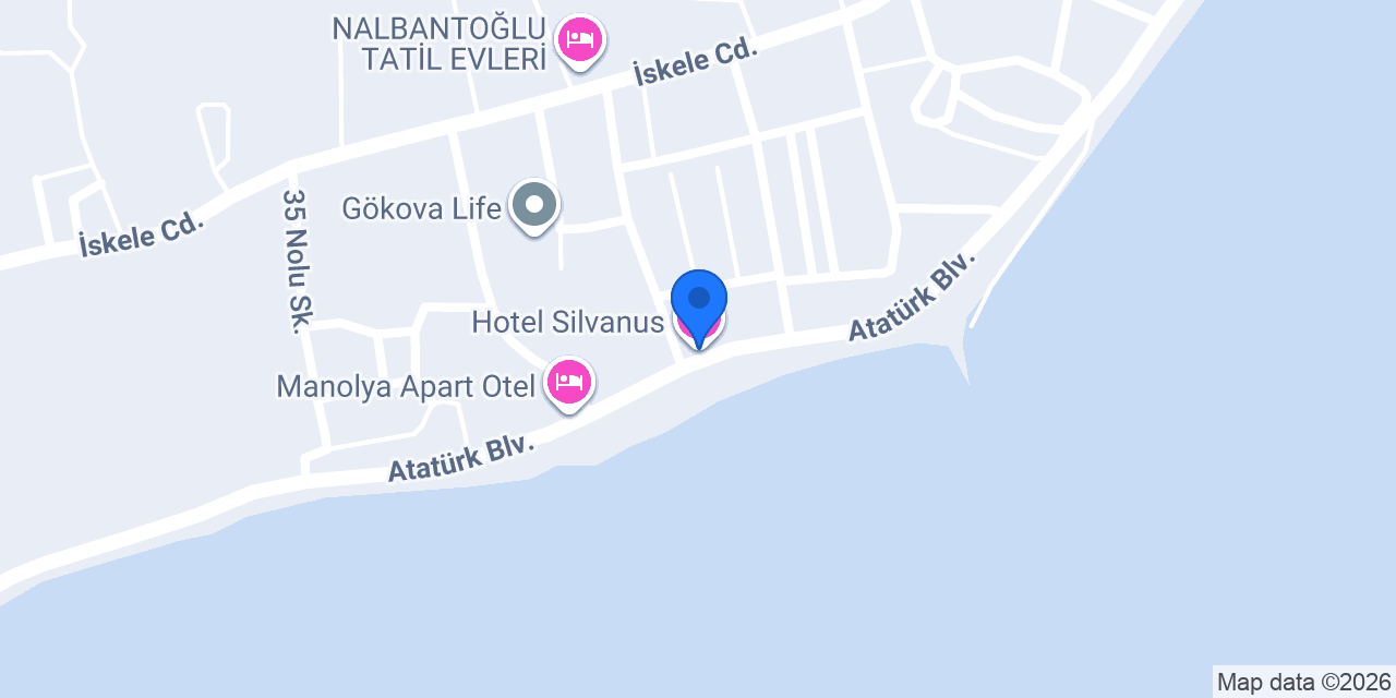 Hotel Silvanus konumu