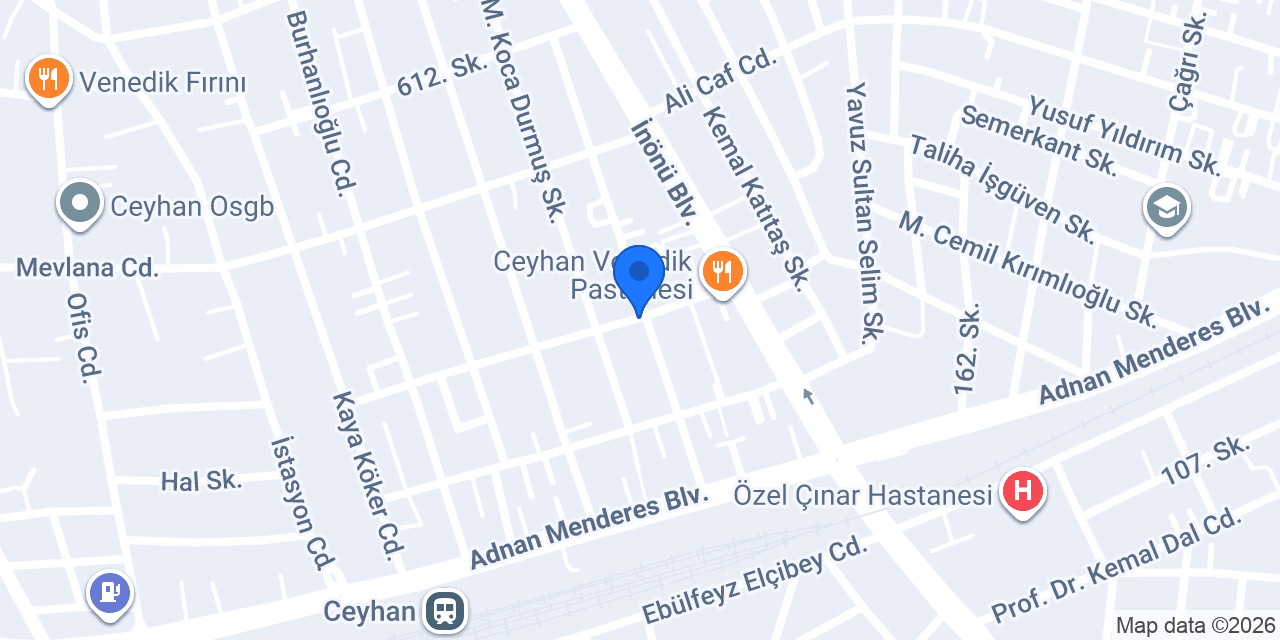 Ceyhan Ozy Kuaför Caner konumu
