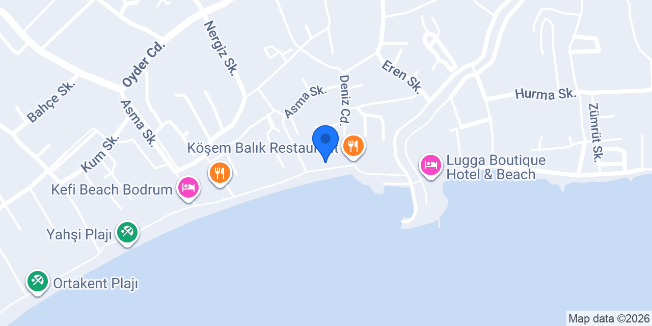 Yahşice Restoran konumu