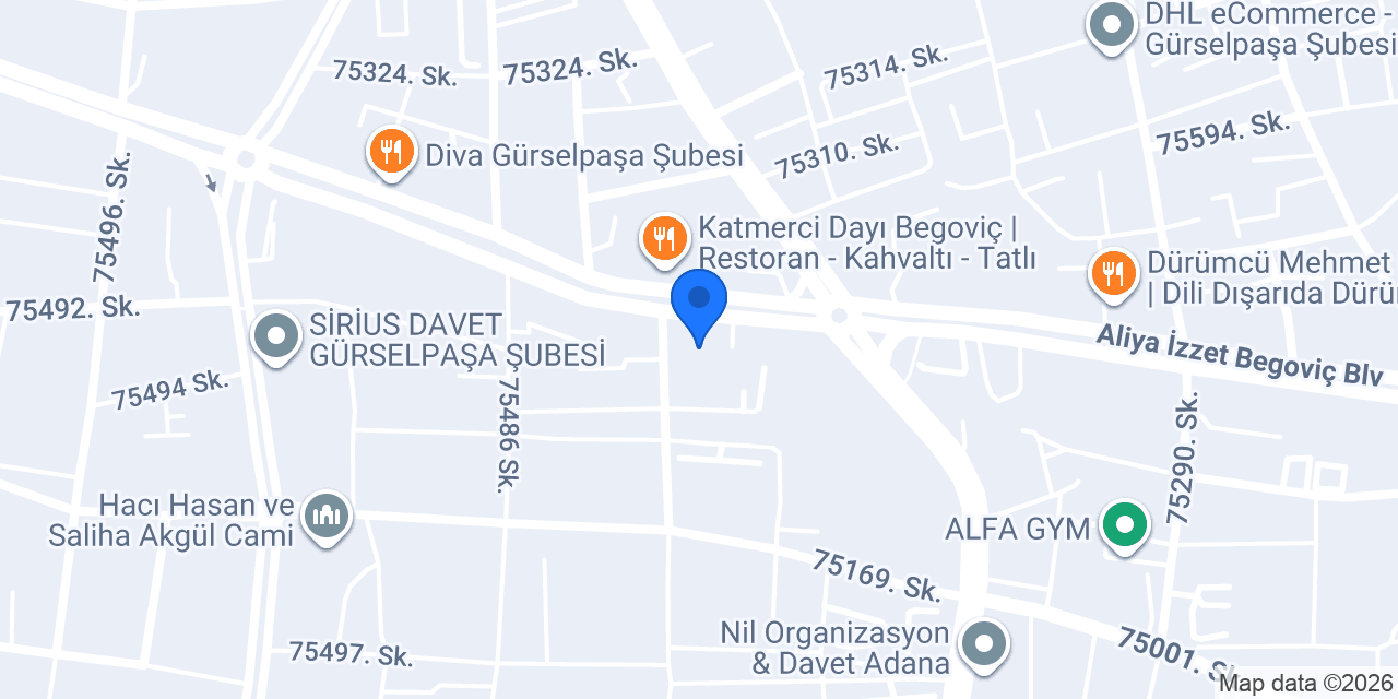 ÇALIK DEKOR A.Ş. konumu