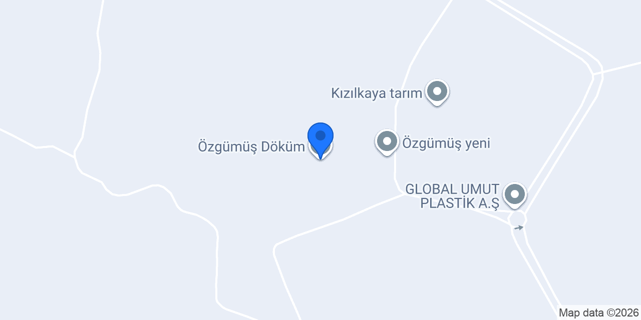 Özgümüş Döküm konumu