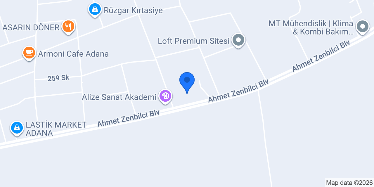 Adana Su tesisatçısı konumu