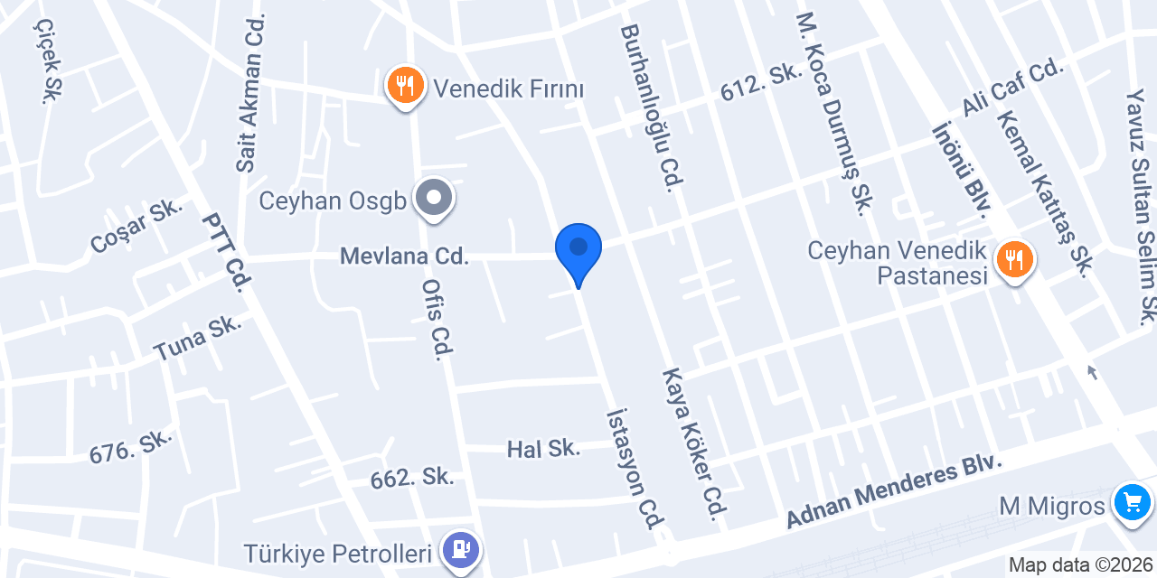 Ceyhan Ticaret Borsası konumu
