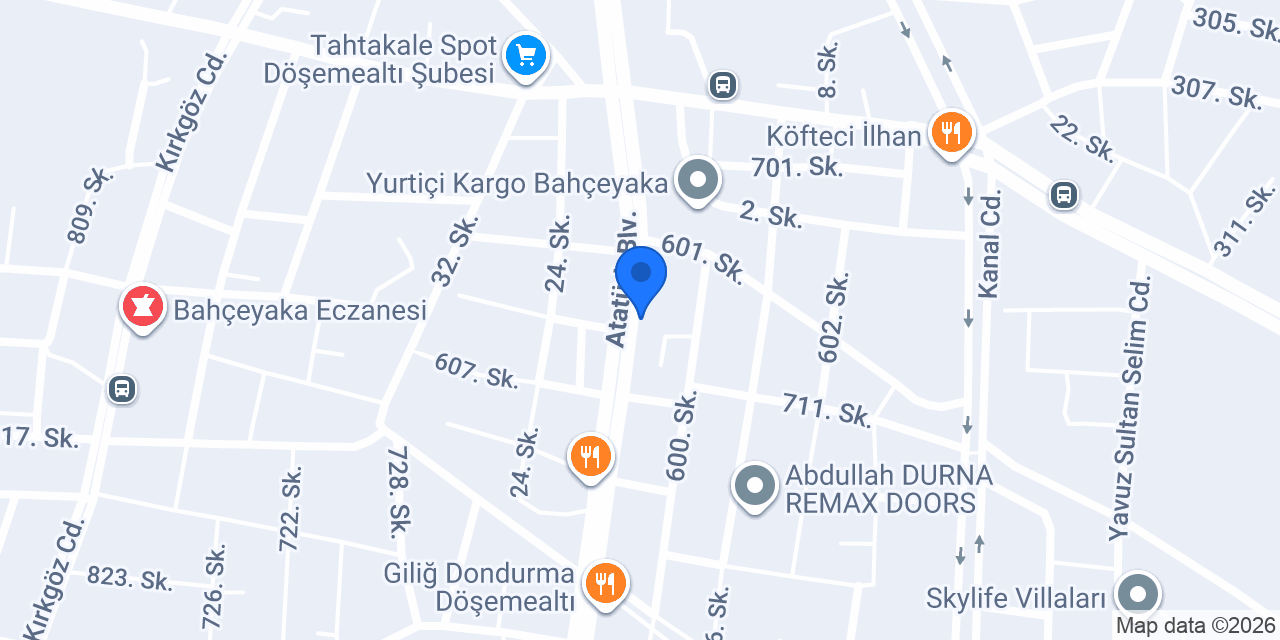 Özbekoğlu Kasap konumu