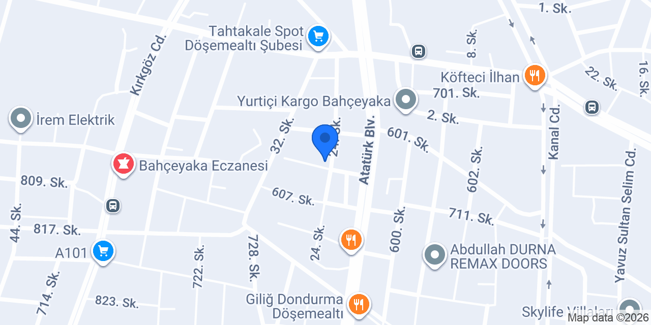 101 OKEY OYUN SALONU konumu
