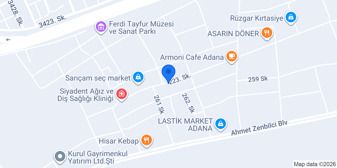 GÜNEY EMLAK SARIÇAM konumu