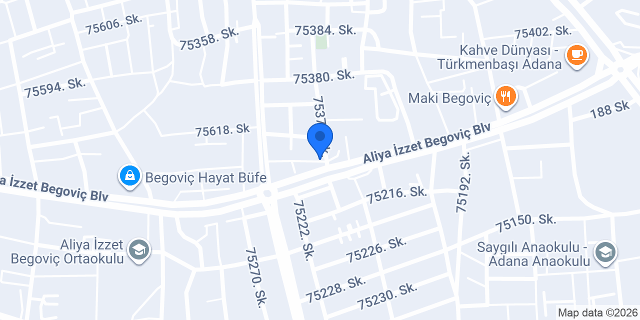 BEGOVİÇ OPTİK konumu