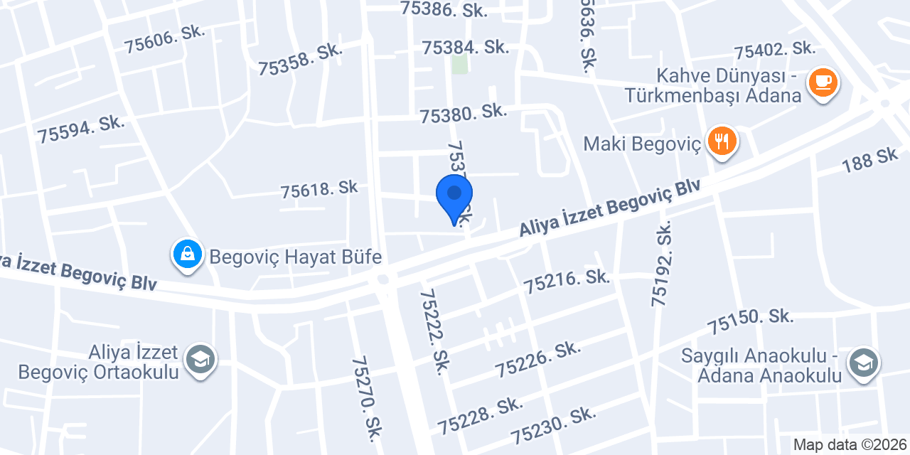 Begoviç Börekçisi konumu