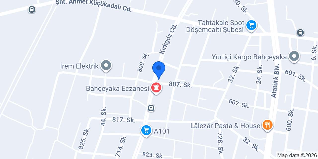 Gümüş Veteriner Kliniği konumu