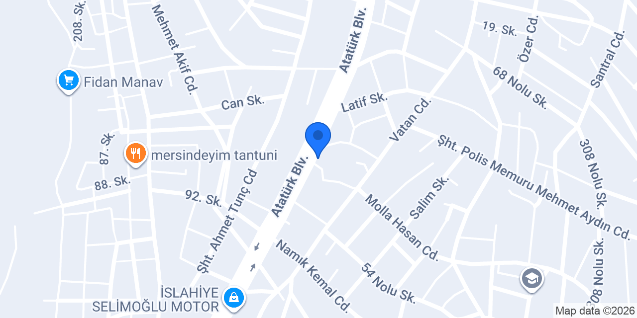 Atmaca Yalitim konumu
