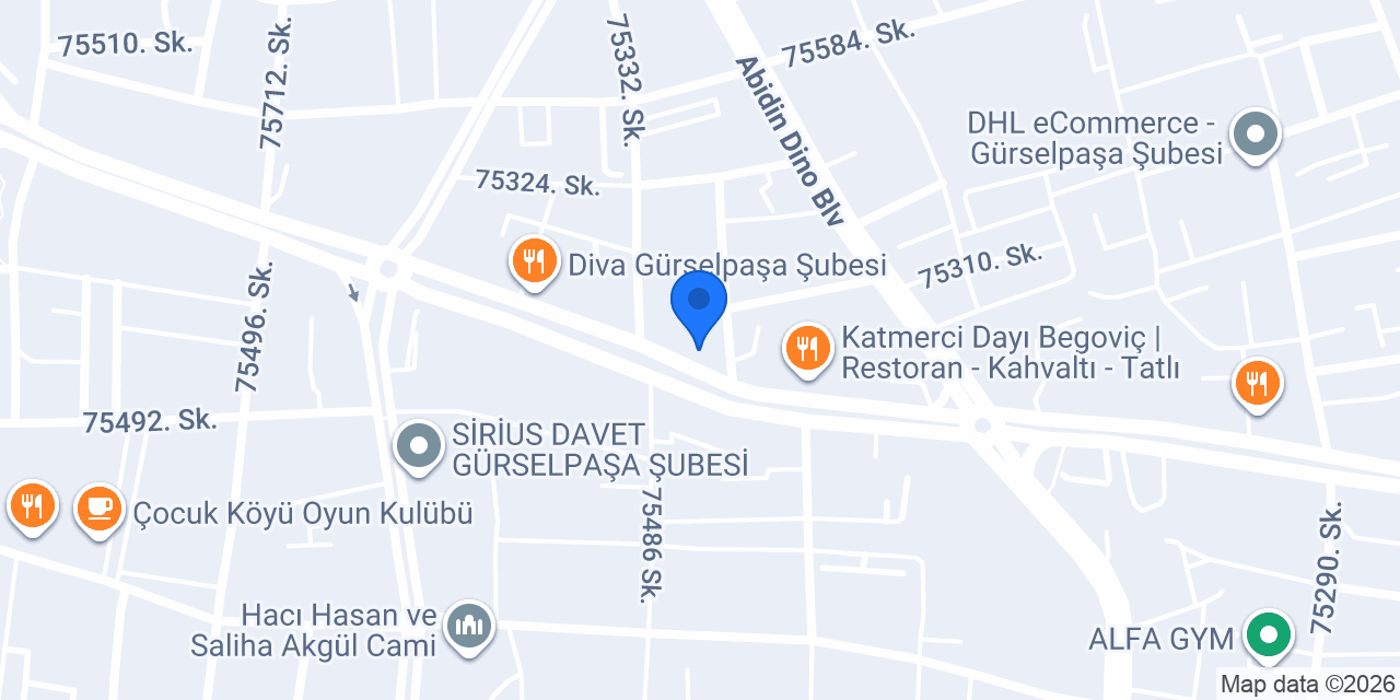 Doğan Kaymaklı Kadayıf Gürselpaşa Begovic konumu