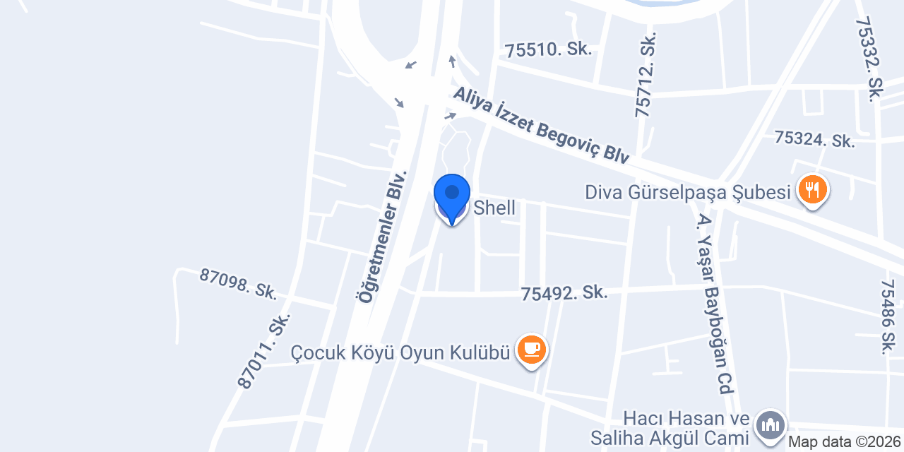 Shell konumu