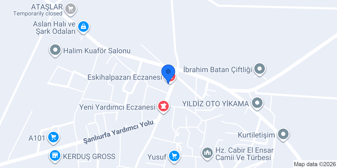 Eskihalpazarı Eczanesi konumu