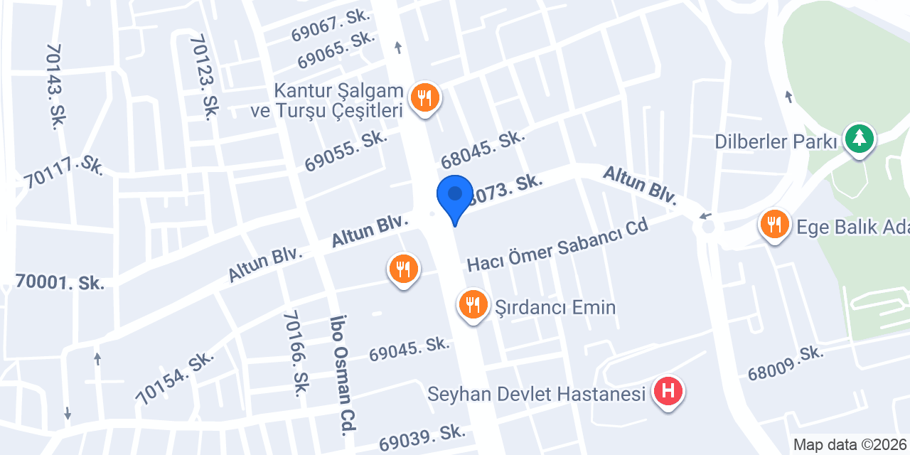 Adanatravesti asu konumu