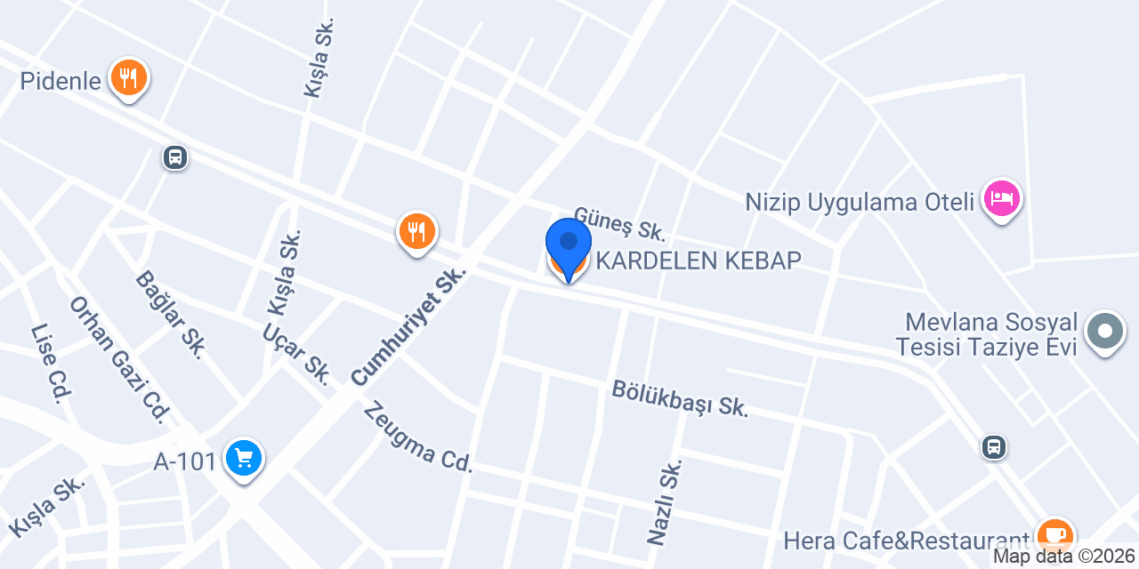 KARDELEN KEBAP konumu