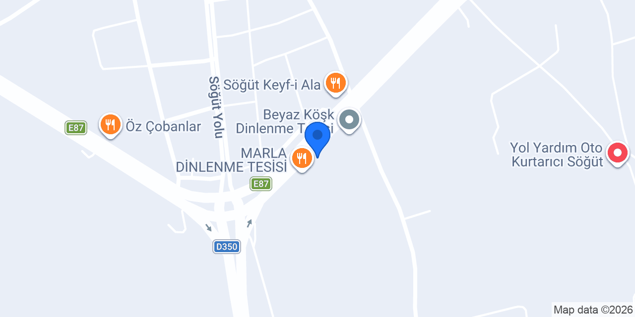 Akkaya Dinlenme Tesisi konumu