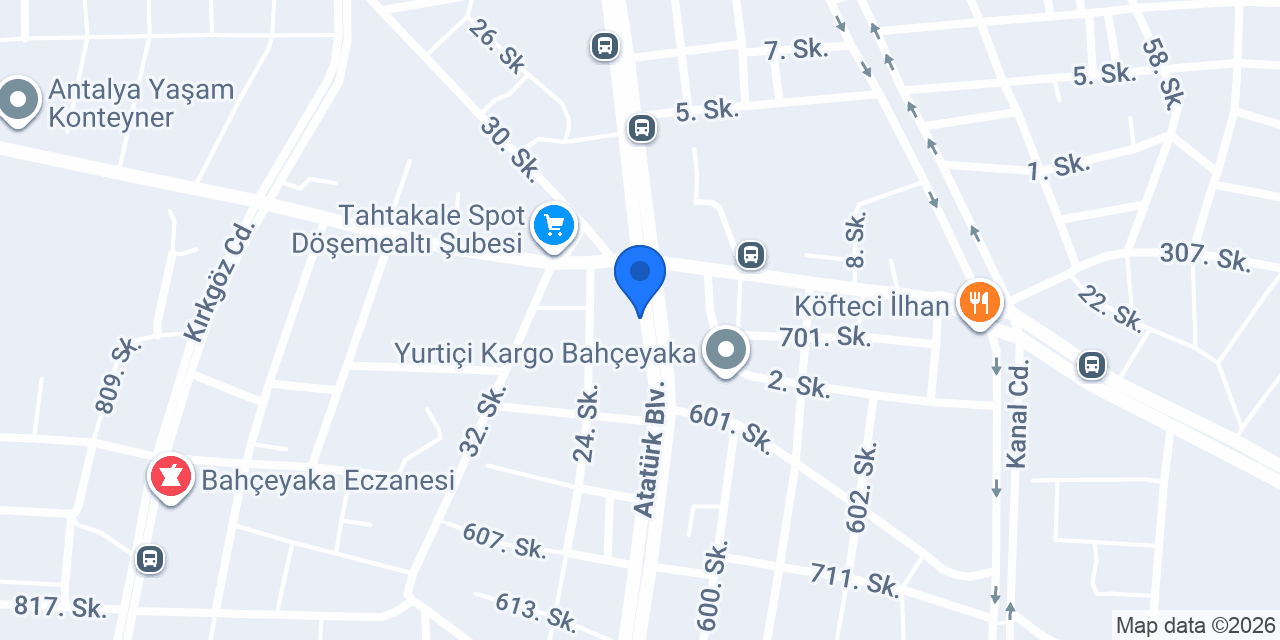 Akyamanlar Tekstil konumu
