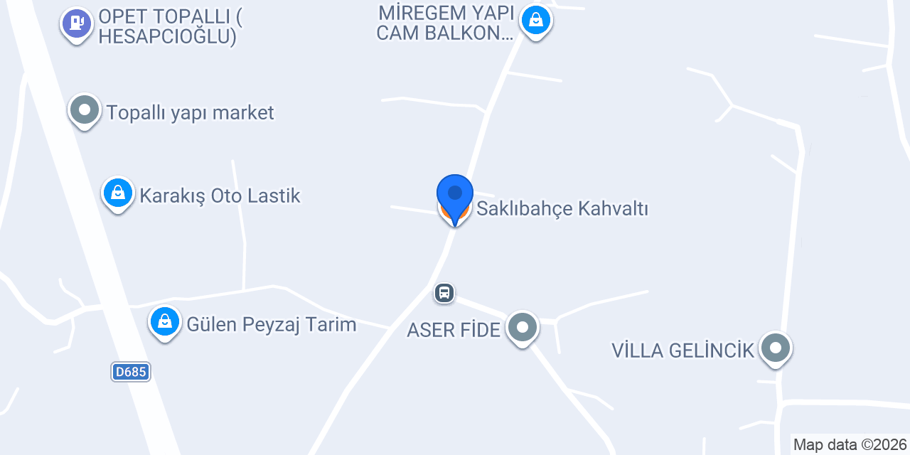 Saklıbahçe Kahvaltı konumu