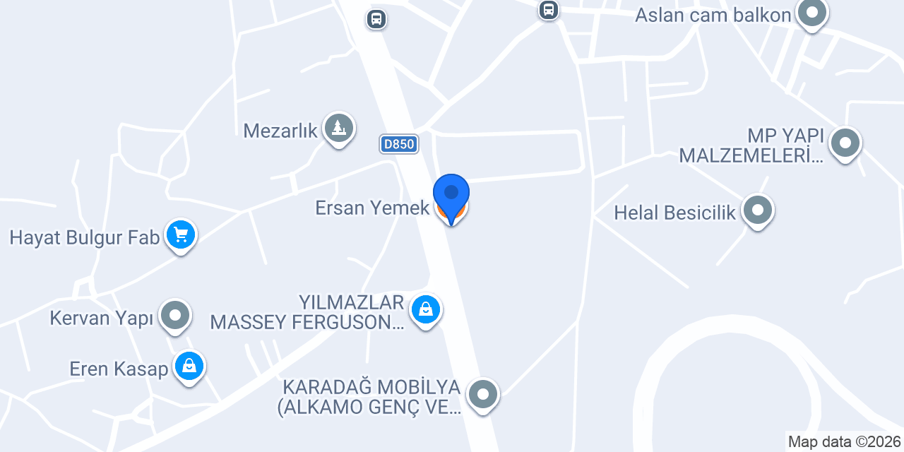 Ersan Yemek konumu