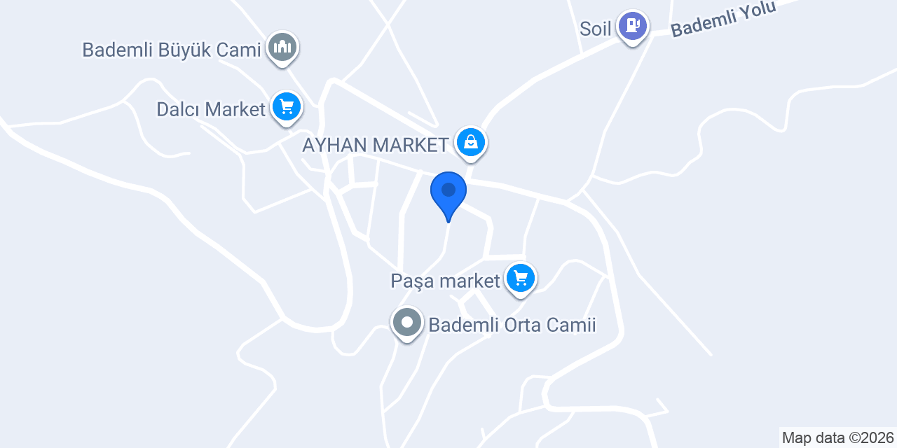 Bademli Belediyesi konumu