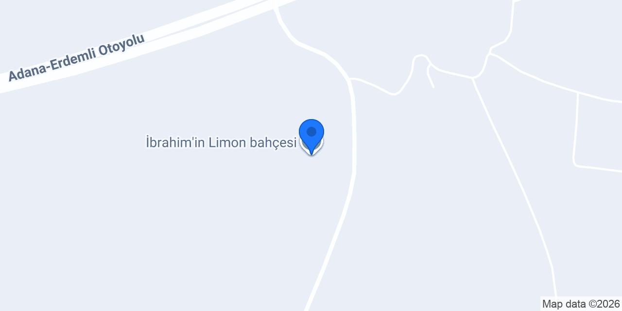 İbrahim'in Limon bahçesi konumu