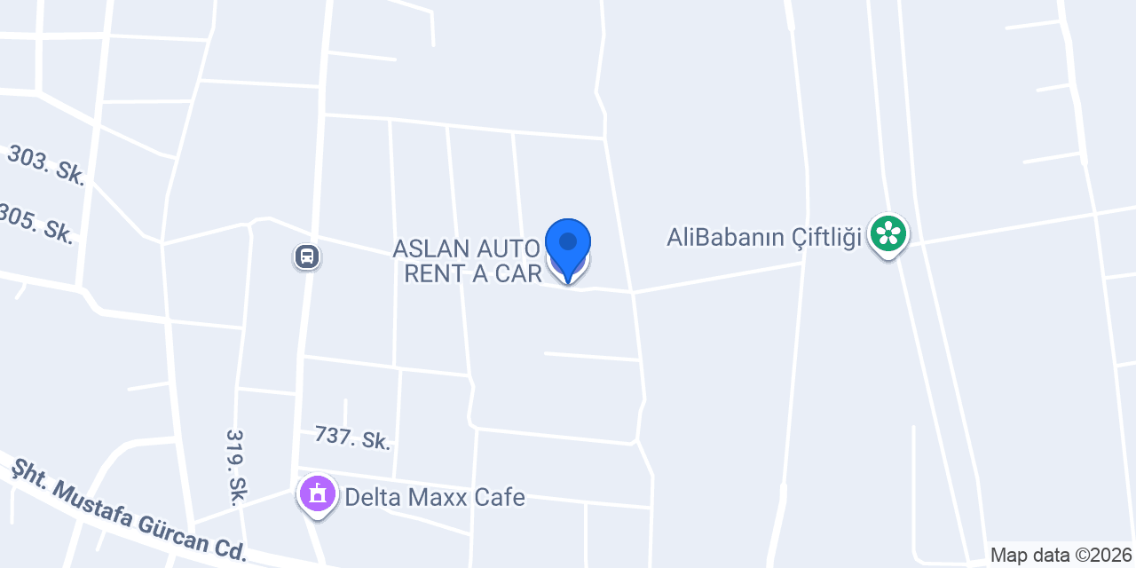 ASLAN AUTO RENT A CAR konumu