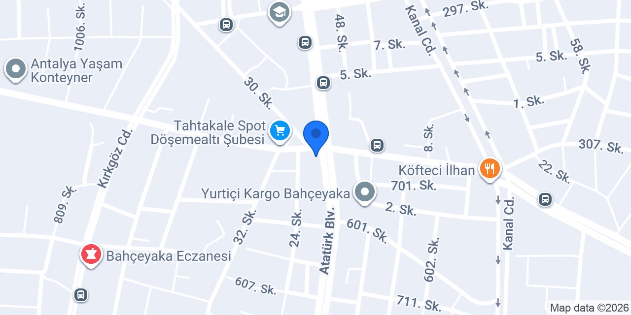 Acay Kuyumculuk konumu