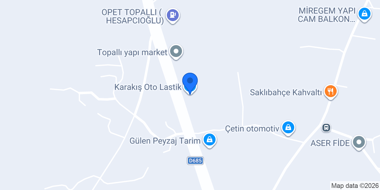 Karakış Oto Lastik konumu