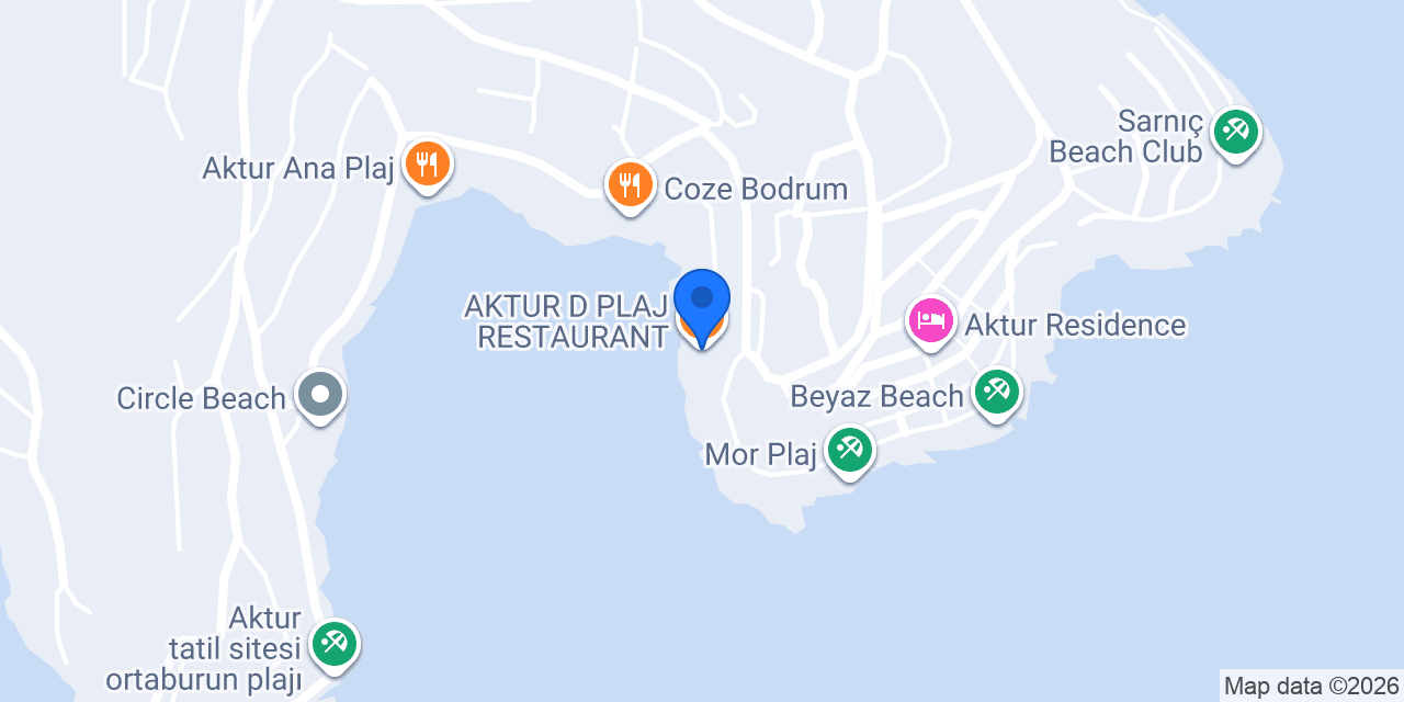 AKTUR D PLAJ RESTAURANT konumu