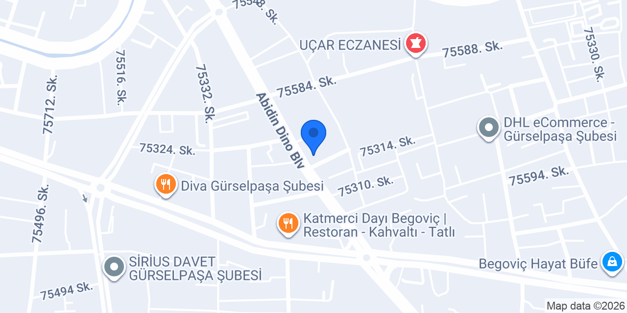 CVN ENDÜSTRİYEL konumu