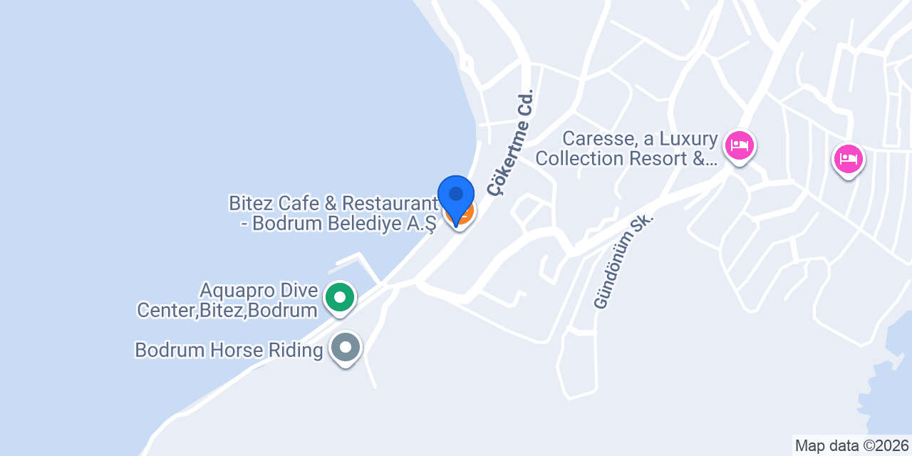 Bitez Cafe & Restaurant - Bodrum Belediye A.Ş. konumu