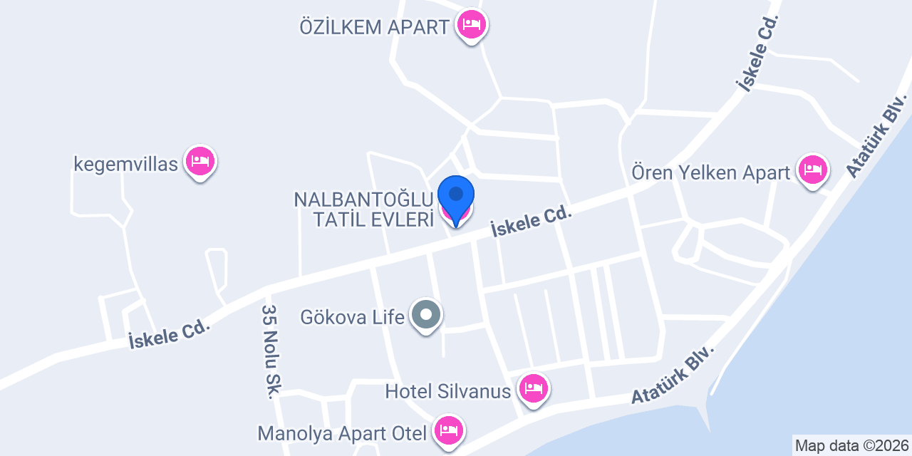 NALBANTOĞLU TATİL EVLERİ konumu