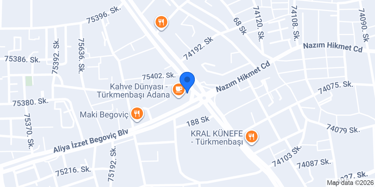 Garanti BBVA Türkmenbaşı Şubesi konumu