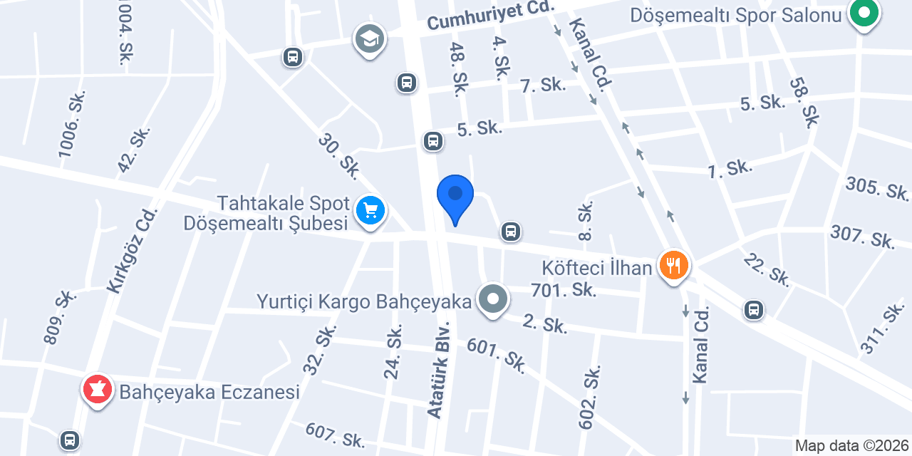 Döşemealtı Taksi konumu