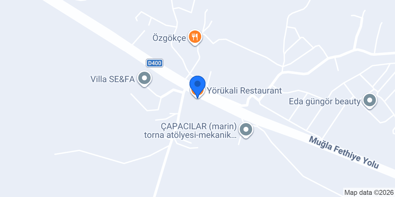 Yörükali Restaurant konumu