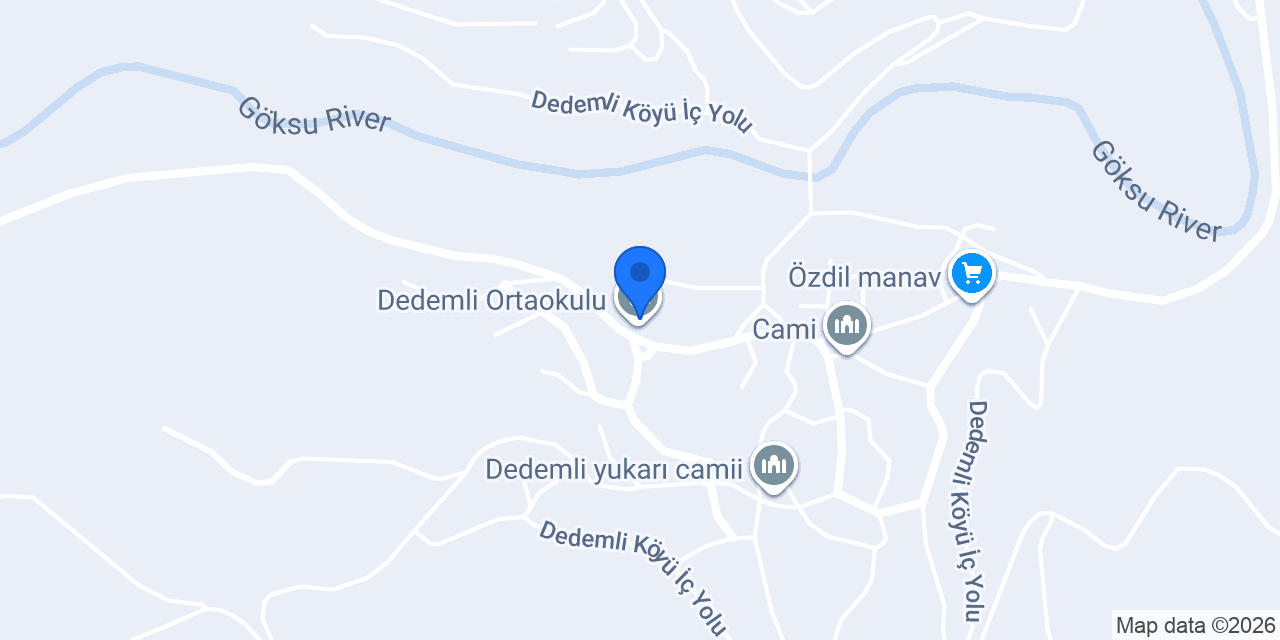 Dedemli Ortaokulu konumu