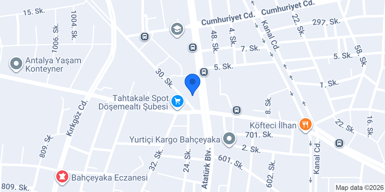 Döşemealtı Tesbih Evi konumu
