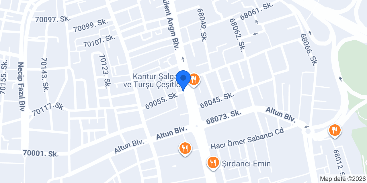 Mersin Tantuni Şahane Yusuf Usta konumu