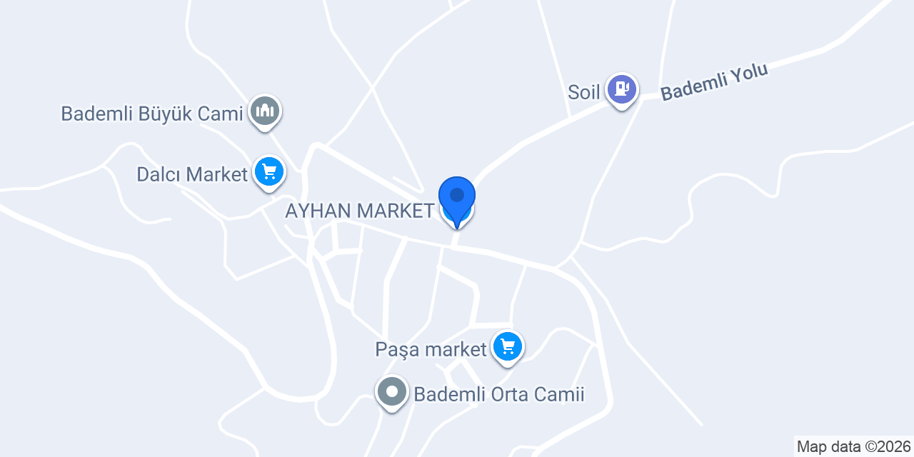 AYHAN MARKET konumu
