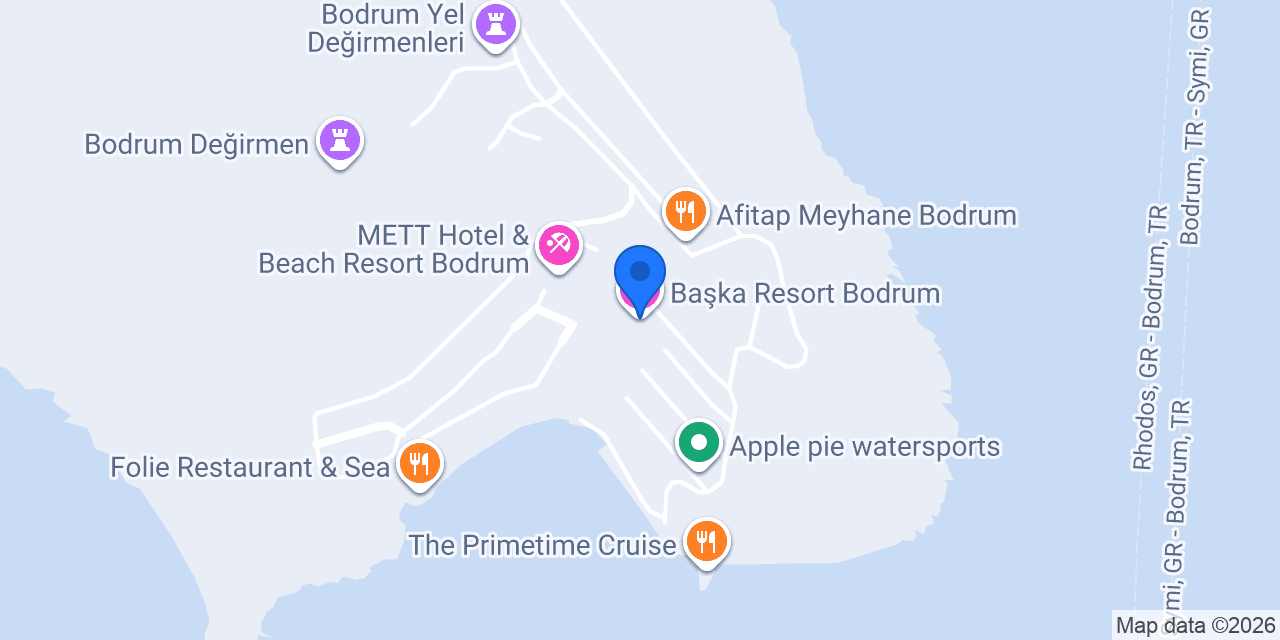 Başka Resort Bodrum konumu
