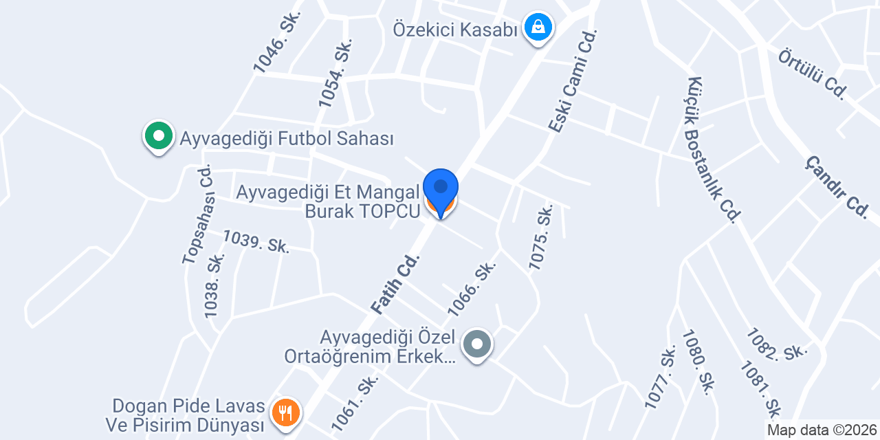 Ayvagediği Et Mangal Burak TOPCU konumu