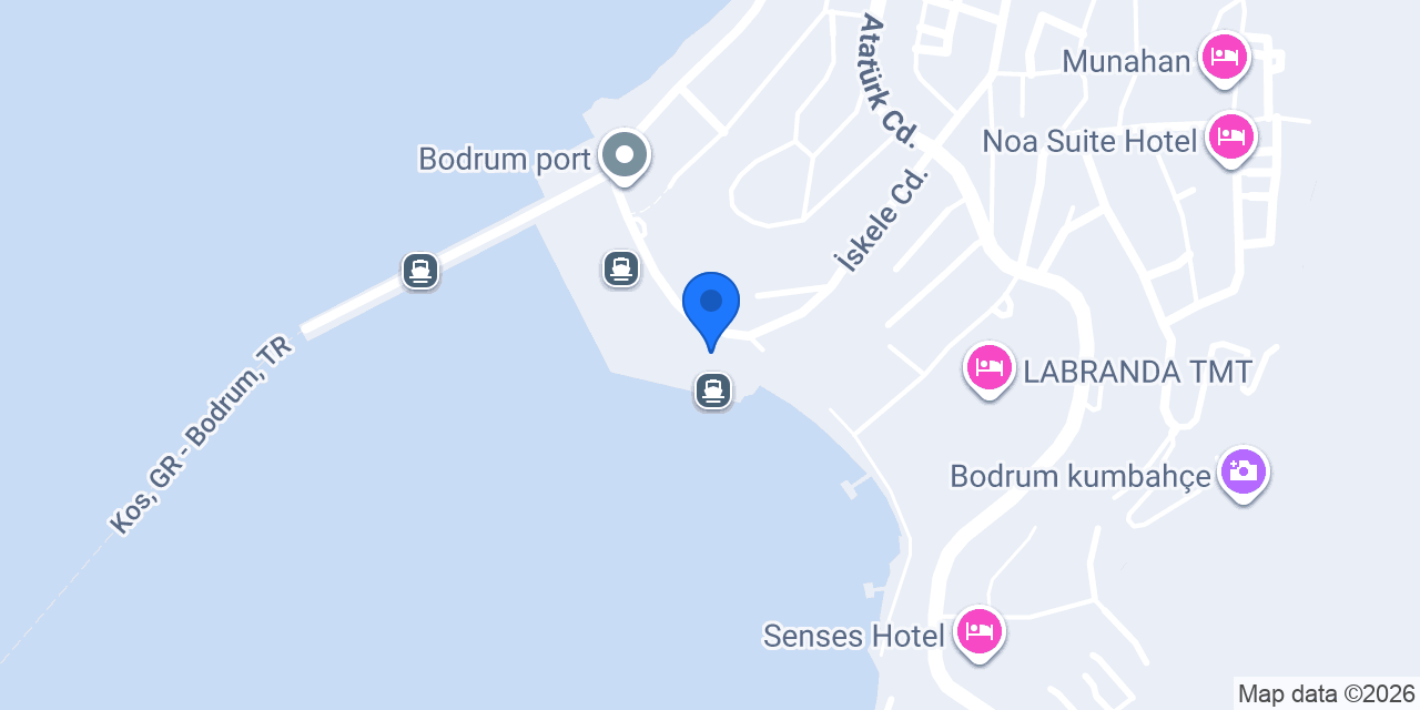 Bodrum Cruise Port konumu
