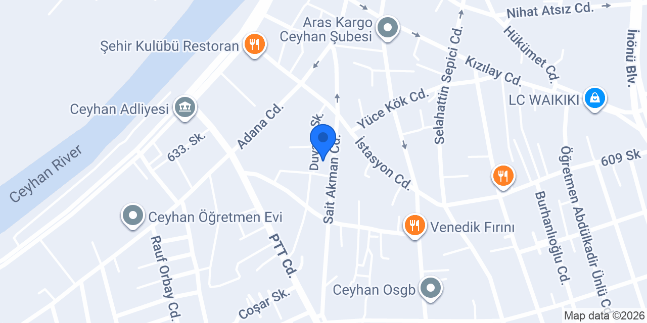 Ceyhan kumtel servisi aksu ticaret konumu