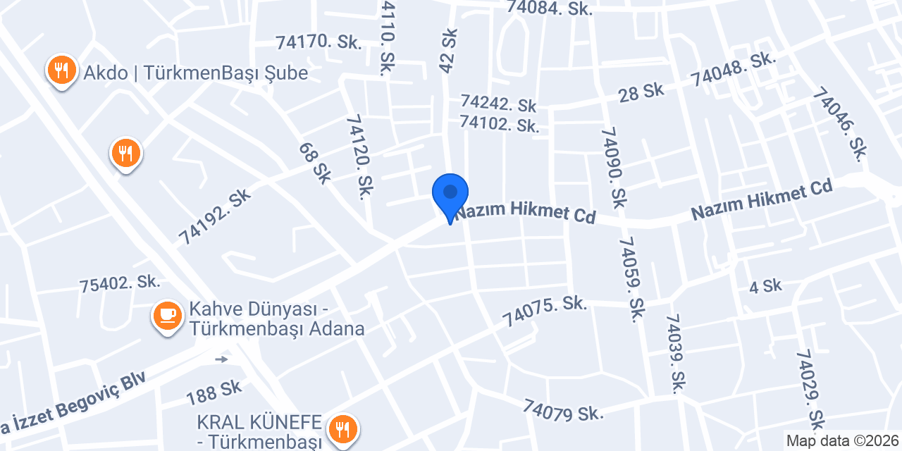 Oses Çiğ Köfte konumu